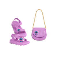 Sandália Infantil Menina Confortável Com Bolsinha Elegante Estilosa