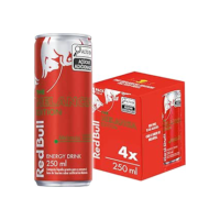Pack de 4 Latas Red Bull Energético, Melancia, 250 ml