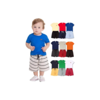 Kit 8 Peças De Roupa Bebe Menino Casual Basico Infantil