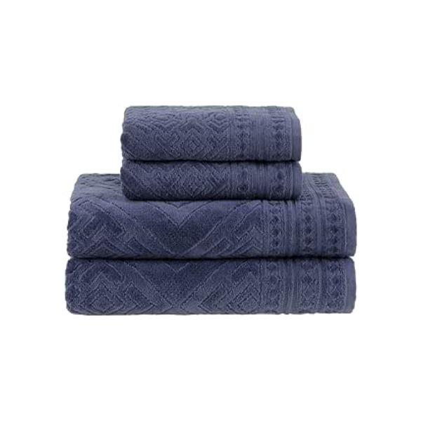 Buddemeyer Jogo de Toalhas Concórdia Gigante Azul 4 Peças