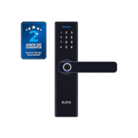 Fechadura Digital de Embutir com Biometria, Elsys, ESF-DE2000B, Preta - Abertura via Biometria e Senha Numérica