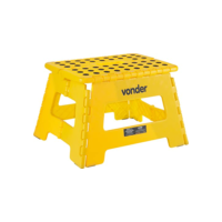 Vonder Banqueta Plástica Dobrável, AMARELA, 22D x 35W x 28H cm