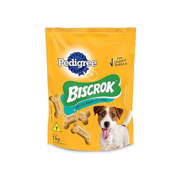PEDIGREE Biscoito Pedigree Biscrok Para Cães Adultos Raças Pequenas 1 Kg