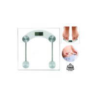 Balança Digital Vidro Temperado Até 180 Kg Quadrada Banheiro Cor Outro
