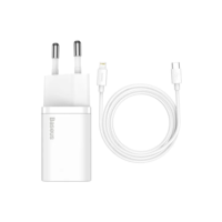 Baseus Carregador De Parede Turbo 20w Tipo-c + Cabo iPhone