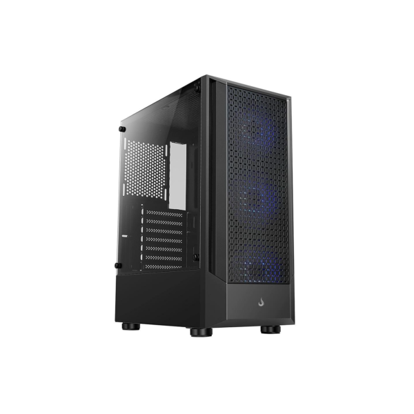 Gabinete Gamer Rise Mode Wave Black, Mid Tower, Lateral em Vidro Fumê, ARGB, ATX, 3 Cooler Fan ARGB, Preto - RM-WA-FB-ARGB