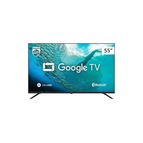 Smart TV Philips 55 LED 55PUG7019/78 4K UHD Quad Core, com WiFi, Bluetooth, 3 HDMI, 2 USB