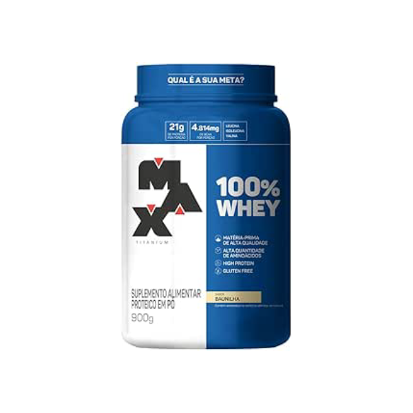 Max Titanium 100% Whey - 900G Baunilha -