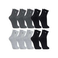 Kit 10 Meias Cano Médio Adulto Algodão Lupo Sport