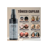 Tônico Crescimento Capilar Cresce Cabelo Barba Sobrancelha Kiunic Cosméticos