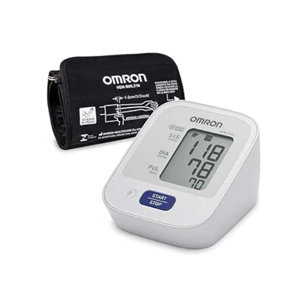 OMRON Monitor de Pressão Arterial de Braço Control+ Hem-7122, Branco