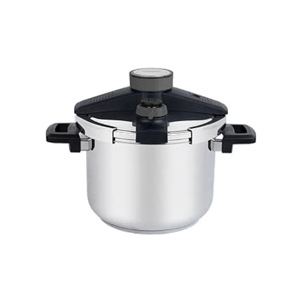 Panela de Pressão Tramontina Presto em Aço Inox Fundo Triplo com 5 Dispositivos de Segurança 22 cm 6 L