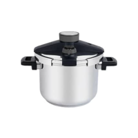 Panela de Pressão Tramontina Presto em Aço Inox Fundo Triplo com 5 Dispositivos de Segurança 22 cm 6 L