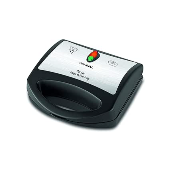 Crepeira Pratic Crepe & Hot Dog, Mondial, Preto/Inox, 850W, 110V - CP-01