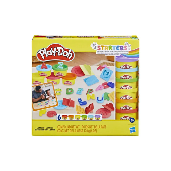 Conjunto De Massinhas Play-doh Moldes De Letras Hasbro E8532xb21 Amarelo