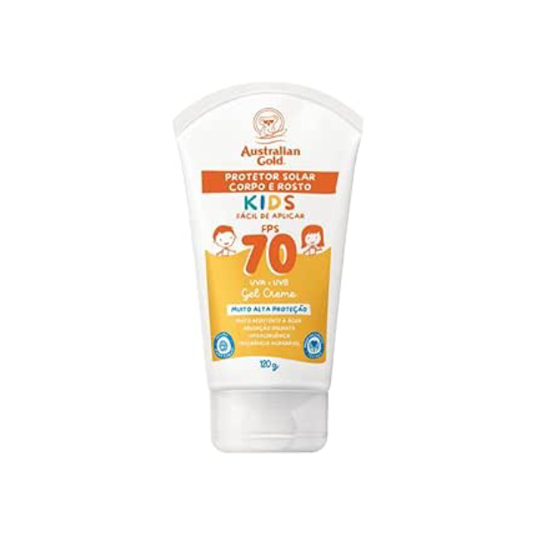 AUSTRALIAN GOLD PROTETOR CORPORAL GEL CREME KIDS FPS 70 120g