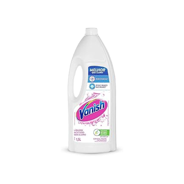 Tira Manchas Vanish Líquido Crystal White para roupas brancas 1,5L