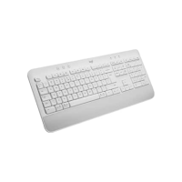 Teclado Sem Fio Logitech Signature K650 Com Apoio para as Mãos, Resistente a Derramamentos, Teclado Numérico, Conexão Bluetooth ou Receptor USB Logi Bolt e Layout US INTL- Branco