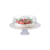 Boleira Vidro Ruvolo, Boleira com Tampa Acrílica e Pé