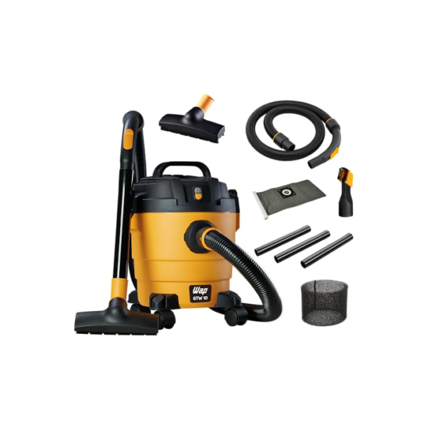 WAP Aspirador de Pó e Água GTW 10, Compacto, 10 Litros, com Mangueira de 1,5 Metros, Filtro Lavável, 140mbar 1400W 127V