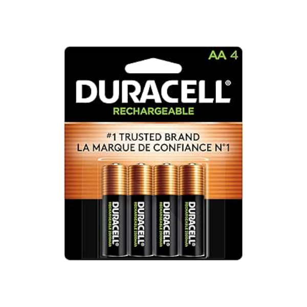 Duracell Pilha Recarregável AA Pequena Com 4 Unidades