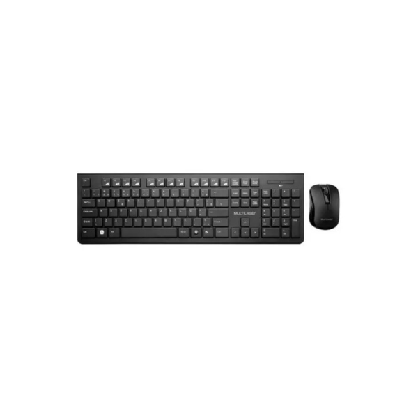 Combo Teclado E Mouse Sem Fio Multilaser Slim Usb - Tc212 Cor do mouse Preto