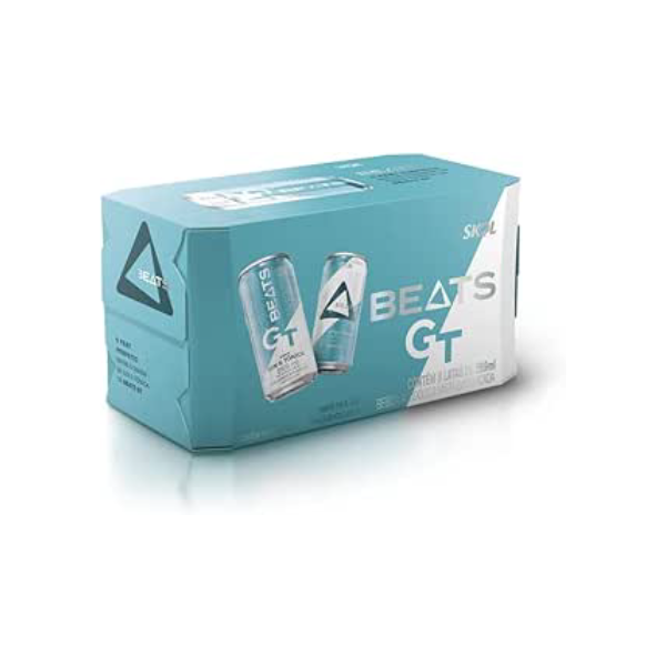 Pack de Drink Pronto Beats Drinks GT Sabor Gin&Tônica Lata - com 8 Unidades 269ml