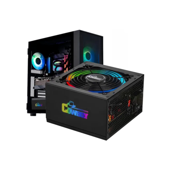 Fonte De Alimentação ATX 700w Sata 4 Ventilador 120m Led Rgb