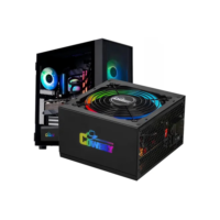 Fonte De Alimentação ATX 700w Sata 4 Ventilador 120m Led Rgb