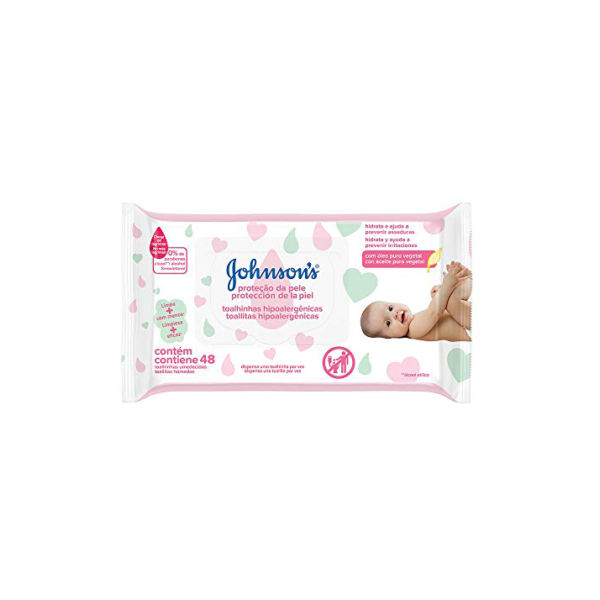 Johnson's Baby Lenços Umedecidos Proteção da Pele,48u