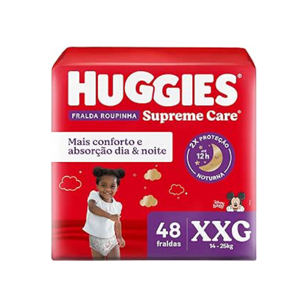 Huggies Fralda Roupinha Supreme Care XXG 48 Un