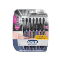 Oral-B Escova de Dente Indicador Black Charcoal 7 Unidades