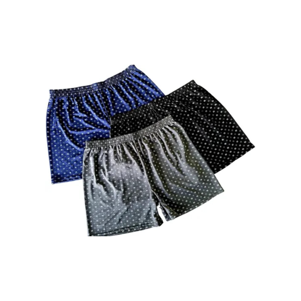 Kit 3 Samba Canção De Liganete Cueca Short Malha Fria Pijama