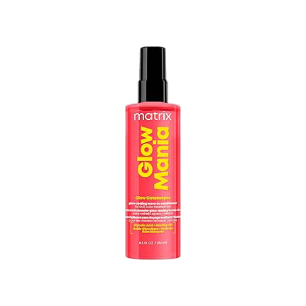 Matrix, Leave-in Condicionante Em Spray, Glow Mania, Para Cabelos Coloridos, Com Ácido Glicólico, Condicionador Sem Enxágue, Revitaliza, Hidrata, Da Brilho, Protege Termicamente, 250ml