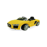 Carro Elétrico Infantil Audi R8 6 V com Controle Remoto Amarelo - Xalingo 10943