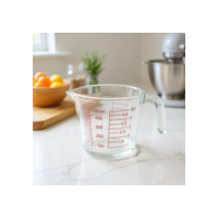 Jarra Medidora De Vidro 500ml com Alça Para Receitas Resistente