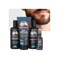 Kit Barba Óleo Shampoo Condicionador Balm Barba Robusta
