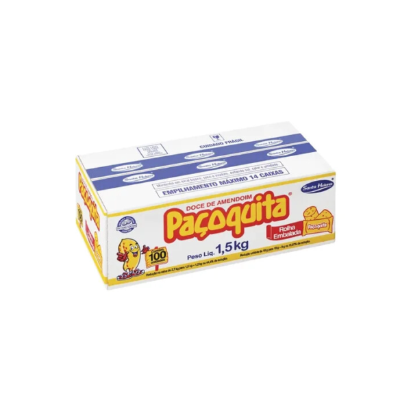 Pacoca Pacoquita Rolha Embrulhada 100un Sta Helena Amendoim