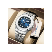 Novo CRRJU Relógios Homens Marca Original Ponteiro Luminoso De Aço Inoxidável À Prova D'água Casual Business Sports Quartz Analog 5018 X