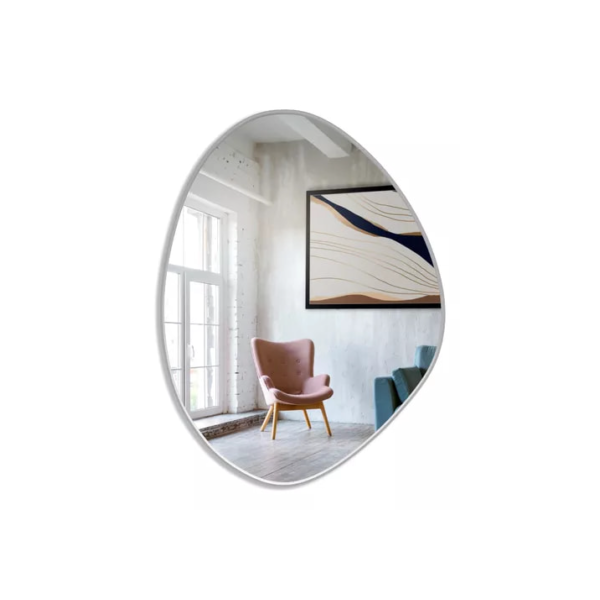 Espelho orgánico de parede Mirror Store Orgánico do 60cm x 42cm quadro gelo