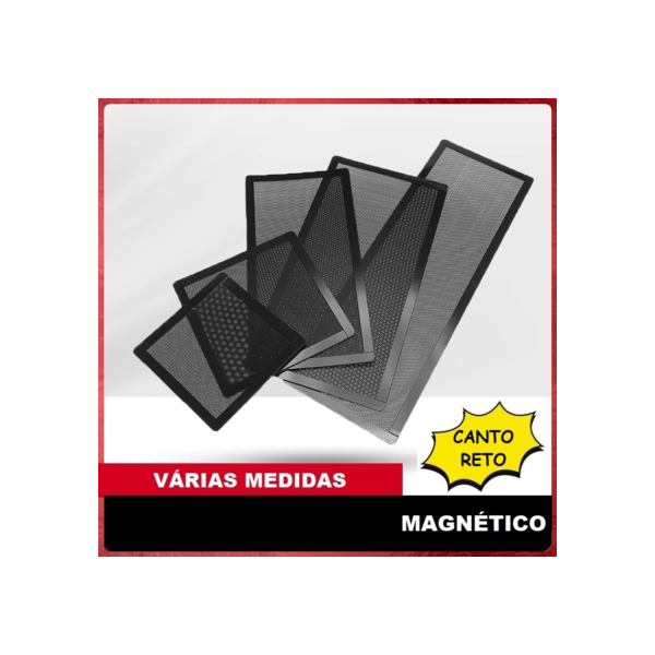 Filtro Anti Poeira Magnético Tela De Proteção Gabinete Pc Computador Fan Cooler Ventoinha