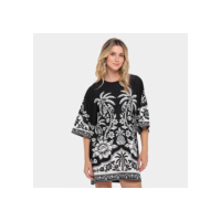 Vestido Tshirt Farm Big Guanacaste - Preto