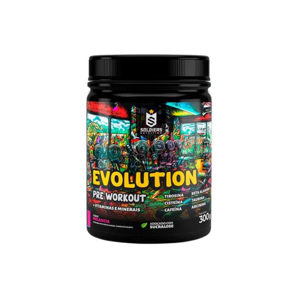 Pré-treino Evolution Pré Workout 300g Sabor Melancia Soldiers Nutrition