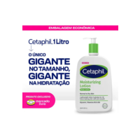 Cetaphil Loção Hidratante Corporal e Facial para Pele Sensível, Normal a Seca 1 Litro - Hidratação 48h com Niacinamida e Pantenol (Pró-vitamina B5)