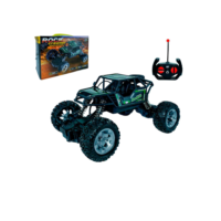 Carrinho de Controle Remoto 4x4 Recarregável USB Anda Na Terra Jeep Off Road Rock Crawler