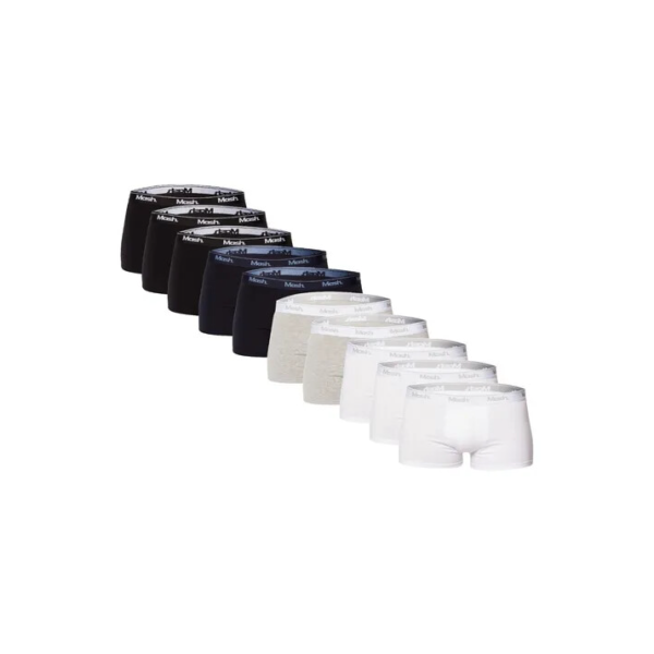 Kit Com 10 Cuecas  Masculina Boxer De Algodão Mash