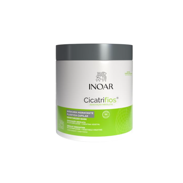 Inoar, Máscara Capilar CicatriFios – Hidratação, Brilho Intenso, Antifrizz e Recuperação dos Fios com Rejucomplex3-500g
