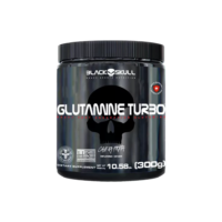 Glutamine Turbo 300g - Black Skull - Caveira Preta Glutamina Sabor Sem sabor