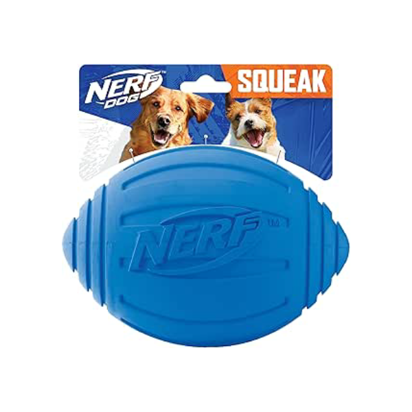 Nerf Dog Brinquedo Para Cães Leve Durável E Resistente À Água 18 Cm De Diâmetro Para Raças Médias/Grandes Azul 1 Unidade