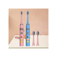 Escova de dentes elétrica infantil para homens e mulheres, adequada para crianças de 3 a 15 anos. Escova de cerdas macias. Elétrico